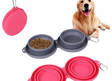 PetDuo Praktische Faltbare Futter- und Wasserschüssel für Hunde
