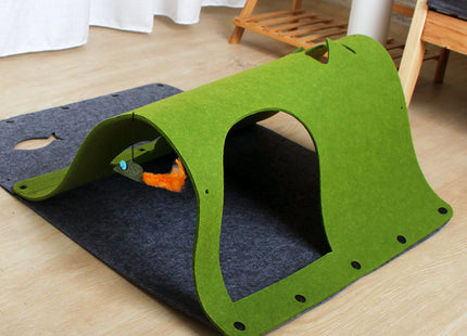 Mivora FlexTunnel – Modularer Filz-Katzentunnel mit Spielhaus-Funktion