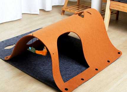 Mivora FlexTunnel – Modularer Filz-Katzentunnel mit Spielhaus-Funktion