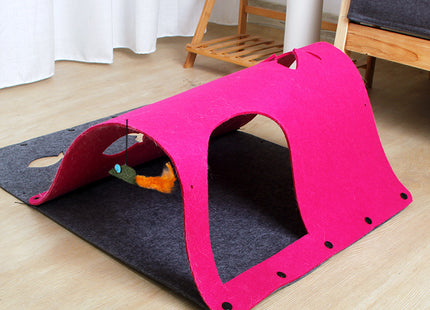 Mivora FlexTunnel – Modularer Filz-Katzentunnel mit Spielhaus-Funktion