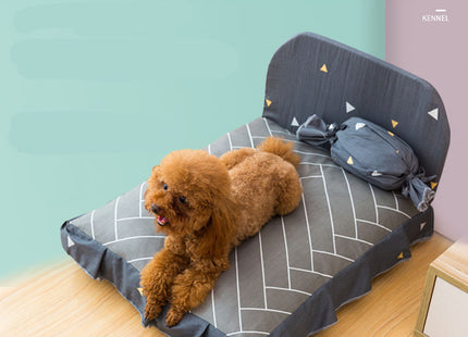 PuppyNest™ – Komfortables Welpenbett aus Baumwolle