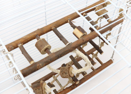 Timbello SwingStep – Hängende Holzbrücke für Kleintiere