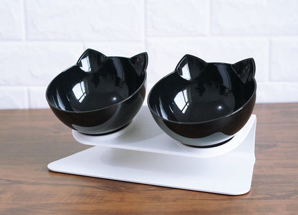 Clearvie DuoLift – Doppelnapf mit Neigung & Standfuß für Katzen
