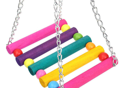 Aurelio PlayArc – Bunte Hängebrücke mit Schaukelstange