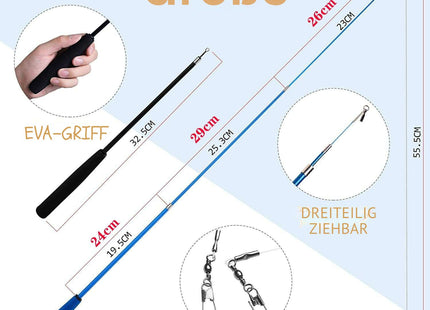 WhiskerPlay™ – Katzenangel-Set mit 10 Wechselköpfen