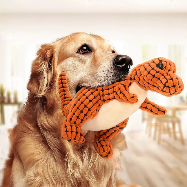 DinoChomp™ – Plüsch-Dinosaurier-Hundespielzeug